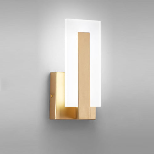 JERANDO Modern LED Wall Sconces, 8W Indoor Acrylic Wall Mounted Lighting Fixture, 6000K