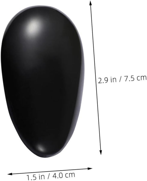 40pcs Black Ear Protector Caps for Hair Dyeing Reusable Heat-Resistant Ear Covers Soft and Comfortable for Home