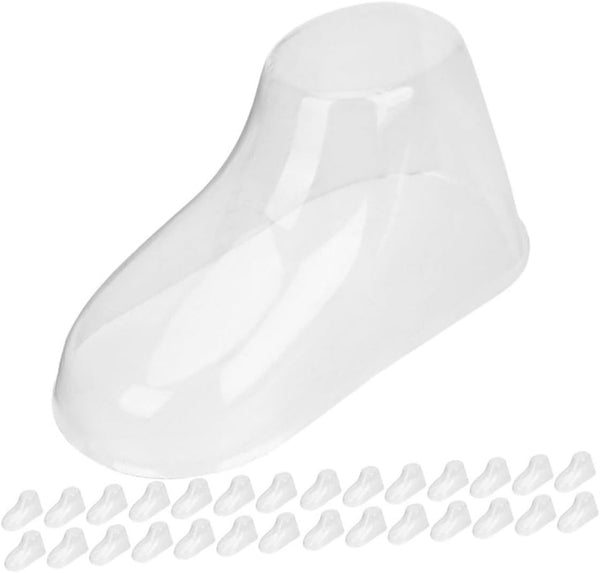 GLEAVI 50pcs Boys and Girls Shoe Rack Plastic Boy Girl Feet Models