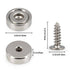 DUGUJIUJIAN 0.63"*0.2" Countersunk Round Base Rare Earth Neodymium Pot Magnets,for Industrial Purposes Heavy Duty,Size
