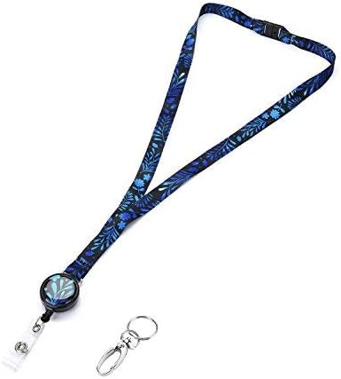 Unique Fashion Neck Lanyard, Retractable Badge Holder with Safety Clasp for ID Badge for Men and Women