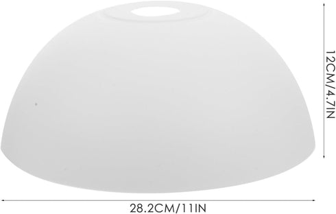 2pcs IMIKEYA Plastic Lampshade Floor Lamp Shades Replacement Plastic Bowl White Lamp Shades Mushroom Lampshade
