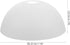 2pcs IMIKEYA Plastic Lampshade Floor Lamp Shades Replacement Plastic Bowl White Lamp Shades Mushroom Lampshade