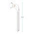 Stonylab Glass 105 Degree Angle Distillation Adapter, Borosilicate Glass Distillation Bent Adapter with 19/22 Outer Joint and 100 mm Tapered Drip Tube for Laboratory Lab Supply (19/22 Joint)