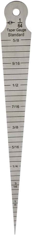 Taper Gage 1/8-5/8 Inch 1-15 MM Stainless Taper Welding Gauge Test Ulnar