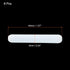 MECCANIXITY Magnetic Stirrer Mixer Stir Bar Rod 40mm/1.57" Cylinder Shape PTFE Coating Magnet White for Laboratory 8Pcs