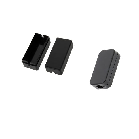 Waterproof Electrical Project Case, Power Junction Box with Cover, Black Plastic (40 x 20 x 11mm), 10 Pack
