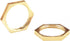 Joywayus 1/2" Female Thread Brass Pipe Fitting Hex Lock Nut for Plumbing (Pack of 10)