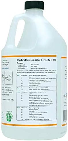 1 CHARLIE'S PROFESSIONAL Cleans Everything From False Teeth to Diesel Engines Ready-to-Use Biodegradable All Purpose