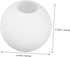80mm 30mm Toddmomy Frosted Glass Globe Lamp Shade round Sphere with Opening Replacement for Pendant and Floor Lamp