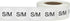 White Circle Clothing Size Stickers S/M for Retail Apparel, 0.75 Inch, 500 Total Adhesive Labels