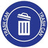 "Trash Can" Durable Laminated Vinyl Floor Sign- Sign by Graphical Warehouse- 5S