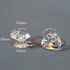 10PCS Clear Acrylic Plastic Knob | Small Triangular Plexiglass Cabinet Handle