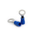 Fielect 100Pcs AWG16-14 Insulated Ring Terminals Connectors M8 Terminals Blue Electrical Wire Crimp Connectors