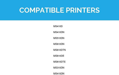 LD Compatible Toner Cartridge Replacement for Lexmark 501H 50F1H00, High Yield (Black)