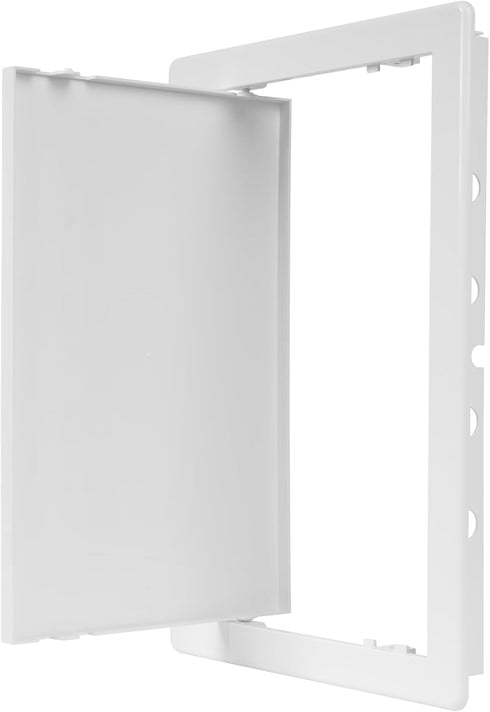 8" x 12" White Plastic Access Panel, Service Shaft Door Panel for Plumbing, Electricity, Heating Access