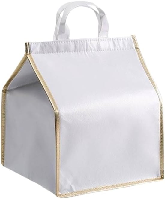 Generic 5pcs Insulated Take Out Bags Thermal Lunch Grocery Take Out Bags for