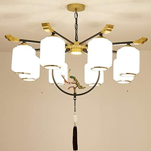 (24",Dark Metal Lighting Chian, Heavy Pendant Lamp Fixture Chain Gold)