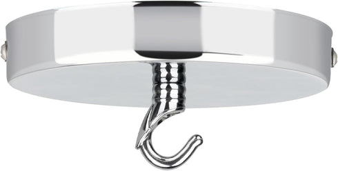 Helunsi Ceiling Canopy Kit, Silver Chandelier Pendant Light Canopy Kit, 4-3/4 Inch Ceiling