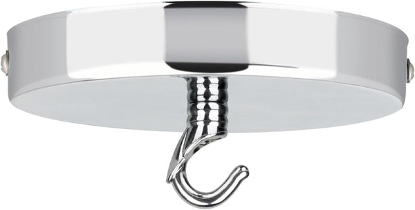 Helunsi Ceiling Canopy Kit, Silver Chandelier Pendant Light Canopy Kit, 4-3/4 Inch Ceiling