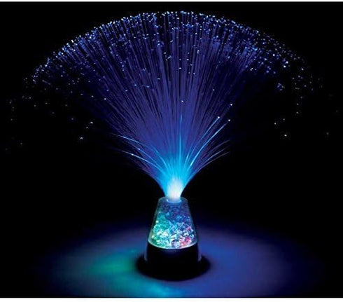 8x8x33cm Color-Changing Fiber Optic Mood Lamp