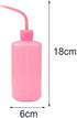 1Pc Plastic Squeeze Bottle, Safety Narrow Mouth Drip Washing Bottle for Tattooing, Eyelash Cleaning, 250 ML Pink