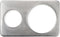 Soro Essentials - 6.37" and 10.37" Hole Openings Stainless Steel Steam Table Adapter Plate-
