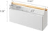 YAMAZAKI Home Desk Organizer, White Storage Solution for Office Supplies