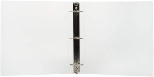 JAM PAPER Clear 2 Inch Plastic Binder - 3 Ring Binder - Sold Individually
