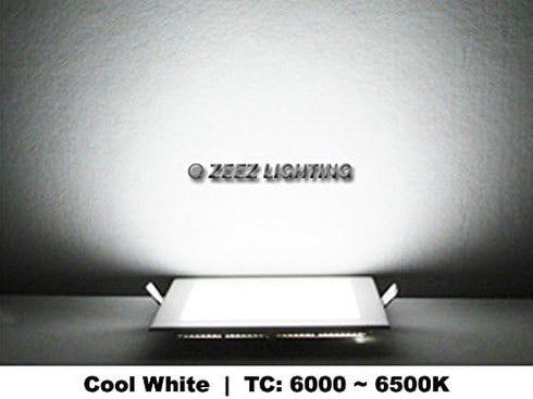 ZEEZ LED Recessed Lighting, 9 Inch Round Ceiling Down Light Fixture, 20W Non-Dimmable Canless Cool/Cold White