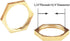 Joywayus 1/2" Female Thread Brass Pipe Fitting Hex Lock Nut for Plumbing (Pack of 10)