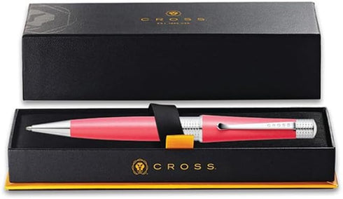 Cross Beverly Refillable Ballpoint Pen, Medium Ballpen, Includes Premium Gift Box, Coral Pearlescent Lacquer