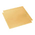 20 Gauge Brass Sheet, H62 Brass Plates Metal 0.031" Thickness x 3.9" Width x 3.9" Length - 2Pcs for Crafts