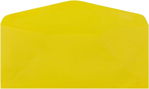 JAM PAPER #9 Business Colored Envelopes - 3 7/8 x 8 7/8 - Yellow Recycled - 50/Pack