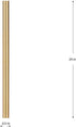 Soft Gold Finish Stem Extension Kit by Progress Lighting