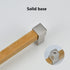 IBOWZ 2 Kitchen Cupboard Handle Pieces Drawer Handle Solid Wood Handles Base Made of Gold Solid Zinc Alloy Cupboard