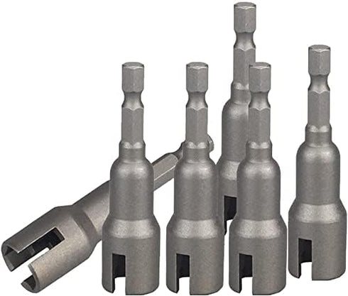 6 Pcs Wing Nut Drill Bit Set, Hurricane Wingnut Driver Socket Wrenches Tool Set, 1/4 Inch Hex Shank