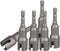 6 Pcs Wing Nut Drill Bit Set, Hurricane Wingnut Driver Socket Wrenches Tool Set, 1/4 Inch Hex Shank