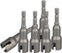 6 Pcs Wing Nut Drill Bit Set, Hurricane Wingnut Driver Socket Wrenches Tool Set, 1/4 Inch Hex Shank