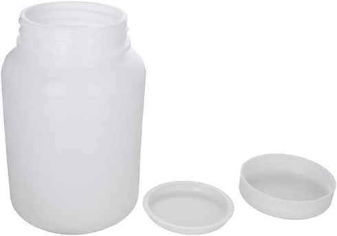 Bettomshin 1Pcs 500ml PE Plastic Bottles, Food Grade Wide Mouth Lab Reagent Storage Container