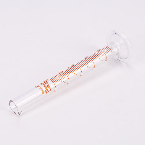 StonyLab 4-Pack Borosilicate Glass Graduated Cylinder, 10ml Heavy Wall Measuring Cylinder