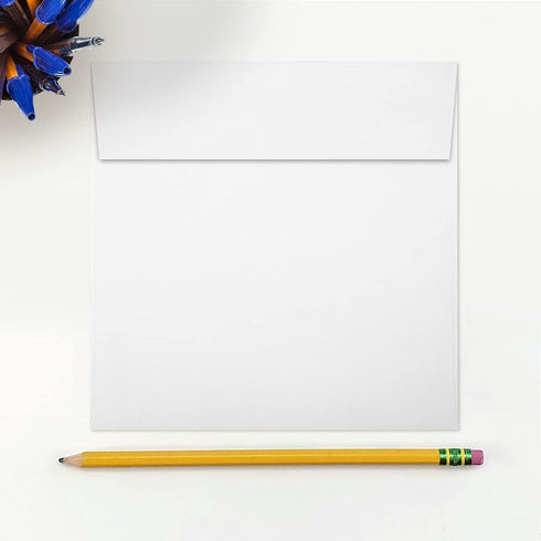LUXPaper Square Invitation Envelopes | 6" x 6" | Peel & Press | 80lb. Text | Bright White | 50 Qty