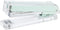 Mint Green Desk Stapler, Large Capacity Non-Slip Clear Acrylic Body, No-Jam Desktop Stapling Tools for Office Home