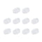 MECCANIXITY 10mm x 6mm Magnetic Stirrer Mixer Stir Bar Rod with Ring Shape PTFE Coating, White - 10Pcs