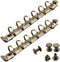 NatSumeBasics 2pcs A7 Binder Rings, Bronze Metallic Replacement for 6 Rings with Snap Split Hinged for Loose Leaf