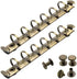 NatSumeBasics 2pcs A7 Binder Rings, Bronze Metallic Replacement for 6 Rings with Snap Split Hinged for Loose Leaf