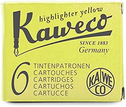 New Kaweco Ink Cartridges, 6 Pieces | Glowing Yellow