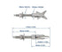 Toggle Anchor Bolts, Heavy Duty Hollow Wall Anchors, 304 Stainless Steel, Pack of 4
