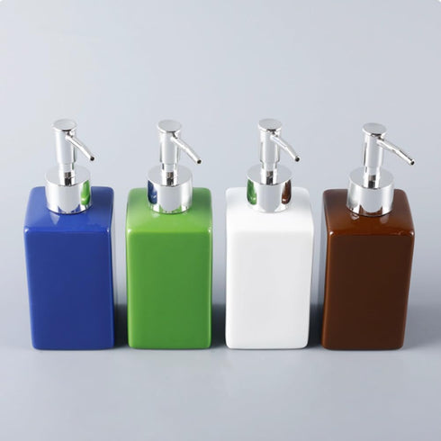 SELLONWANELO Commercial Subpackage Makaron Ceramic Lotion Bottle Household Hand Sanitizer Shampoo Bath Gel Press Bottle