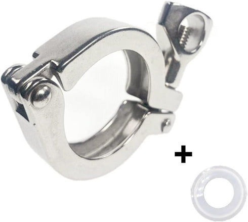 ZGHQHCDRH 1pcs 304 Industry(183mm) SS Tri Clamp - Sanitary Clover Clamp for Ferrule Pipe Fittings, Quick Connection